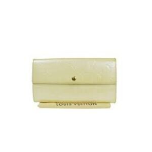 LOUIS VUITTON Vernis Long Sarah Wallet beautiful Butter color